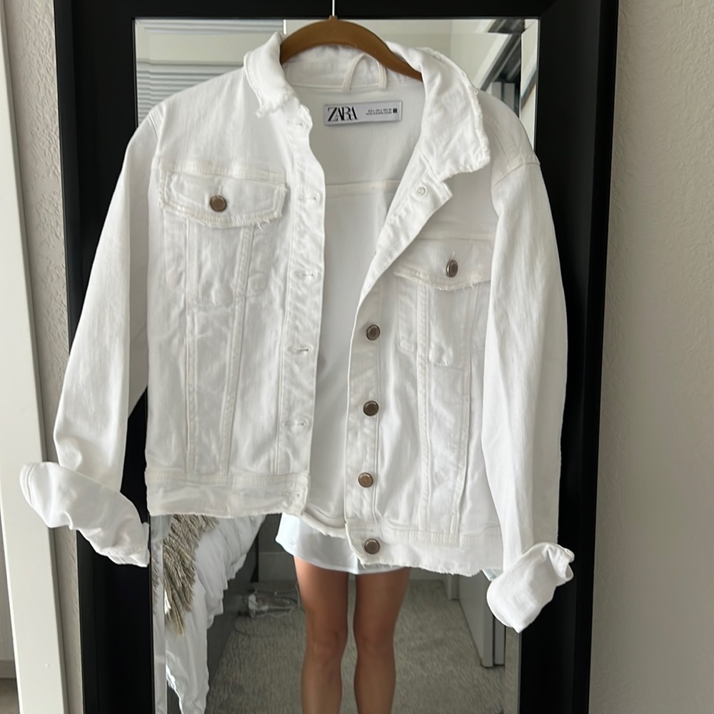 White denim jacket
